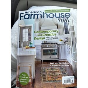 American Farmhouse Style Fleamarket Magazine June July Summer 2024 Farm Bathroom